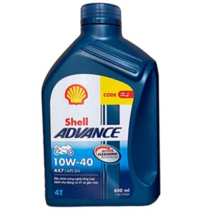 Nhớt Shell Advance 4T AX7 10W40 Synthetic Based 0.8L