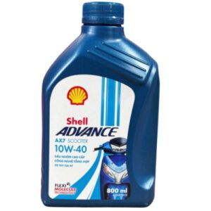 Nhớt Shell Advance AX7 Scooter 10W40 0.8L