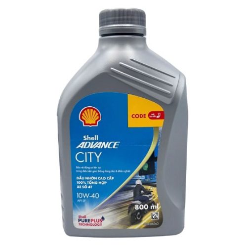 Nhớt Shell Advance City 10W40 0,8L
