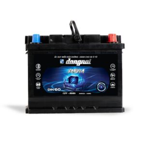 Ắc quy khô Đồng Nai AGM DIN60 12V 60Ah – Ắc quy AGM ô tô chính hãng PINACO