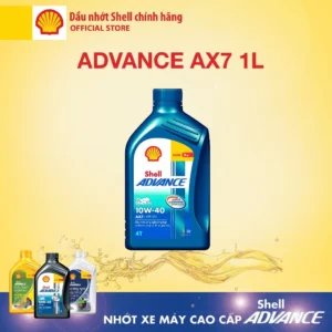 Nhớt Shell Advance 4T AX7 10W40 1L – Nhớt xe số cao cấp cho động cơ 4 thì