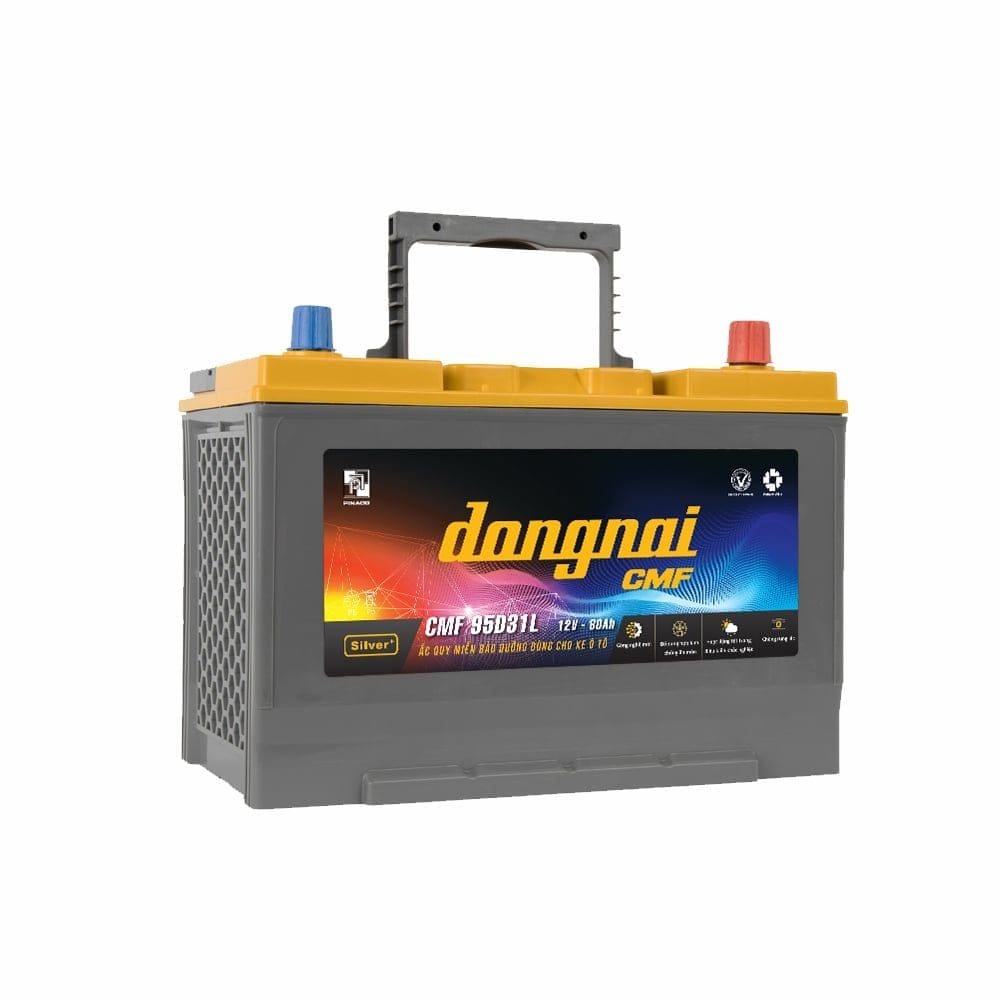 Ắc quy Đồng Nai 80Ah lắp trên xe bán tải thực tế