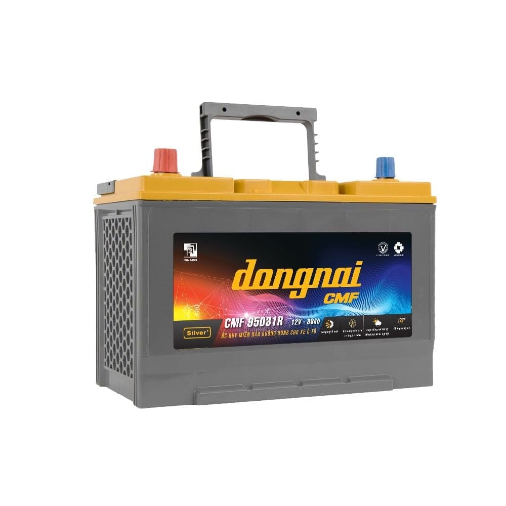 ắc quy Đồng Nai CMF 95D31R 12V 80Ah chính hãng PINACO
