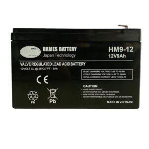 Ắc Quy Hames HM9-12 12V 9Ah – Ắc Quy UPS, Loa Kéo & Lưu Điện Cửa Cuốn