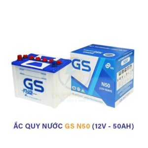 Ắc quy GS N50 12V 50Ah – Ắc quy nước chính hãng cho xe ô tô