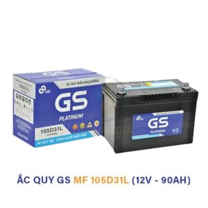 Ắc quy GS MF 105D31L 12V 90Ah – Ắc quy khô chính hãng