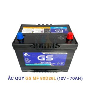 Ắc quy GS 80D26L 12V 70Ah – Ắc quy khô chính hãng