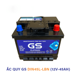 Ắc quy GS DIN45L 12V 45Ah – Ắc quy khô miễn bảo dưỡng chính hãng
