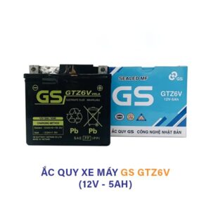 Ắc quy GS GTZ6V 12V 5Ah – Ắc quy xe máy khô chính hãng