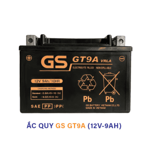 Ắc quy GS GT9A 12V 9Ah – Ắc quy khô xe tay ga chính hãng cho Honda Spacy, Dylan, SYM Attila