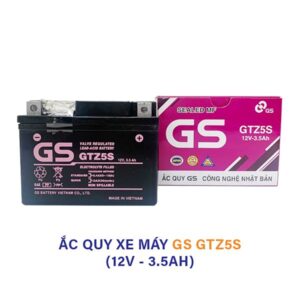 Ắc quy GS GTZ5S 12V 3.5Ah – Ắc quy khô xe máy chính hãng