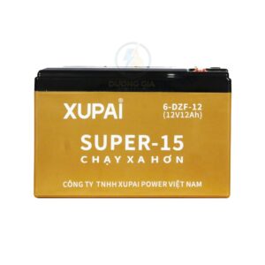 Ắc quy XuPai Super 15 12V 12Ah – Ắc quy xe đạp điện khô kín khí