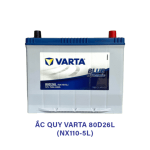 Ắc Quy Varta 80D26L (NX110-5L) 12V 75Ah – Ắc Quy Ô Tô Khởi Động Mạnh, Bền Bỉ