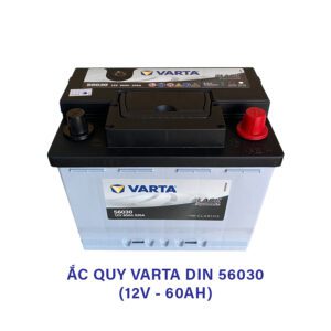 Ắc Quy Varta DIN60 56030 12V 60Ah – Ắc Quy DIN Kín Khí Cho Xe Gia Đình