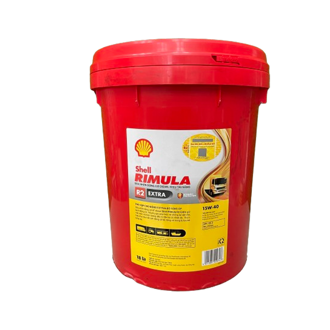 Dầu nhớt Shell Rimula R2 Extra 15W-40 18L – Dầu động cơ Diesel chịu tải nặng