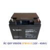 ắc quy vision 6fm45 x 12V 45Ah chính hãng tại Ắc Quy Dương Gia