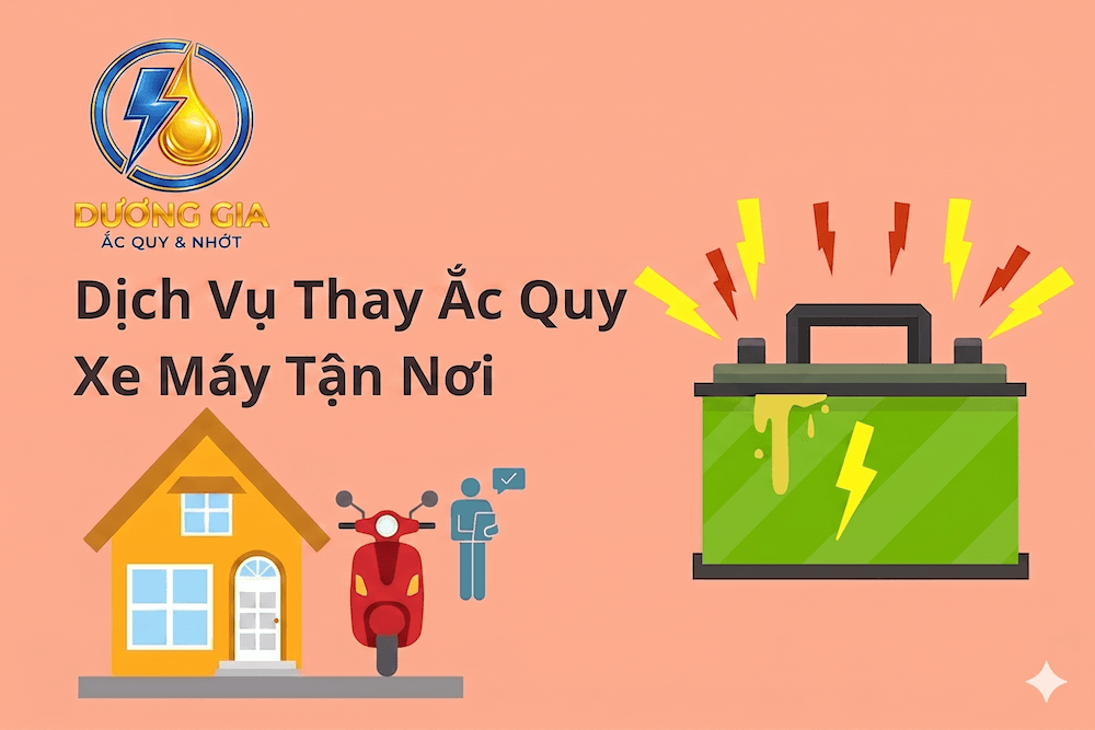 Dịch vụ thay ắc quy xe máy tận nơi tại Thủ Đức cho các dòng xe tay ga
